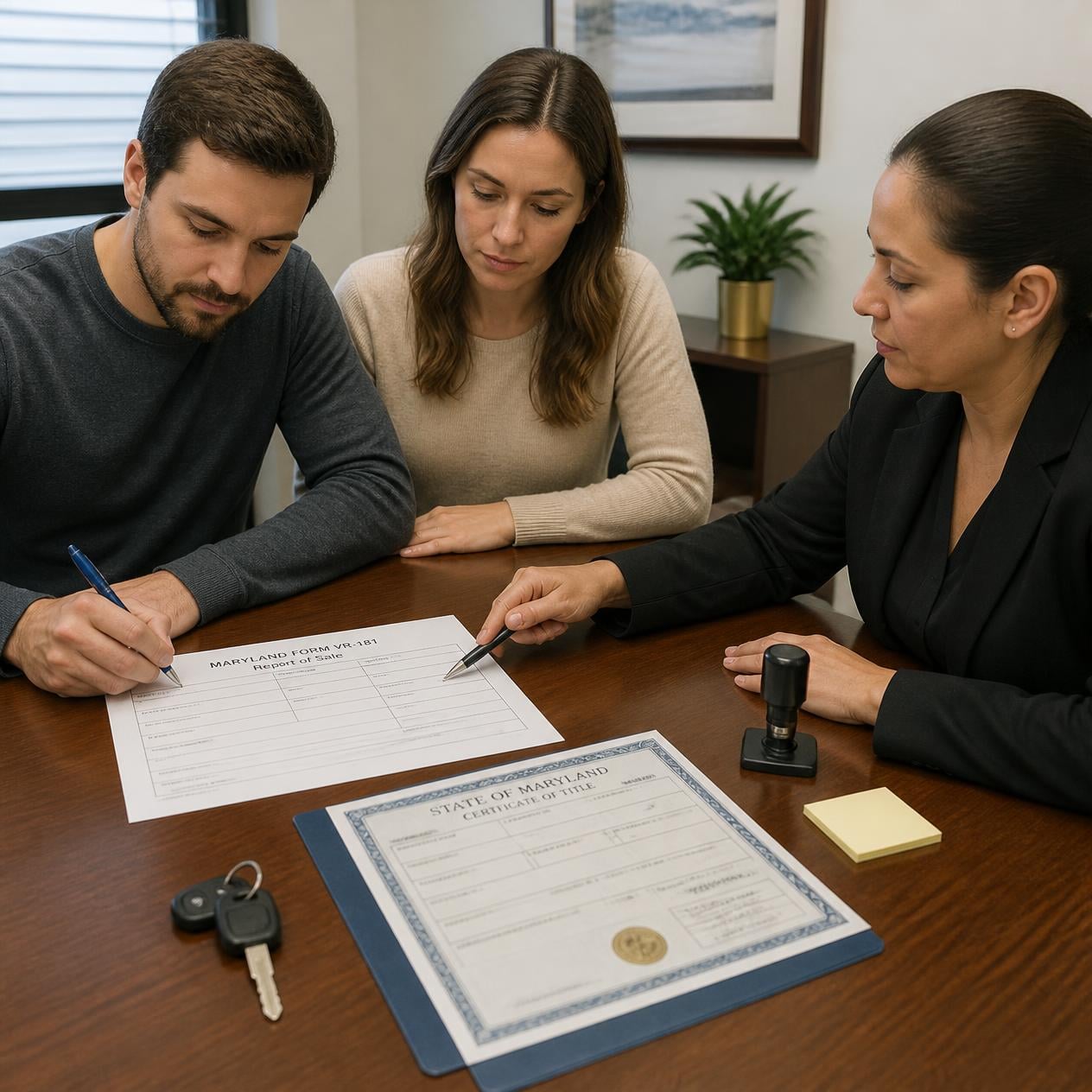 Maryland Bill of Sale: VR-181, Tax, Inspections and Deadlines